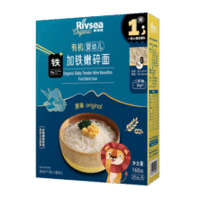禾泱泱有机婴幼儿加铁嫩碎面原味160g 钙铁锌宝宝面条6月+69.8元 (满2件9折,送赠品)