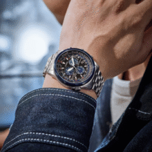 Citizen 西铁城 Promaster系列 CB5866-55E 三眼计时光动能五局电波男表