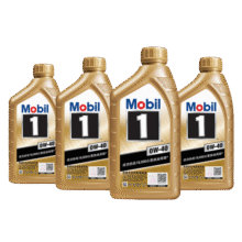 美孚（Mobil）金美孚全合成汽机油小金美经典表现 0W-40 SP级 1L*4 汽车保养