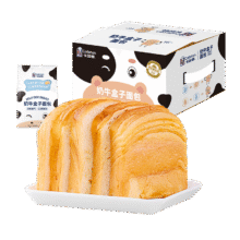 卡尔顿 原味奶牛盒子早餐面包 480g（6个）