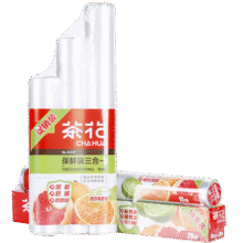 茶花保鲜袋点断式密封袋食品塑料袋大中小号 200只(小号)5.9元 (每满300减30,券后省2)