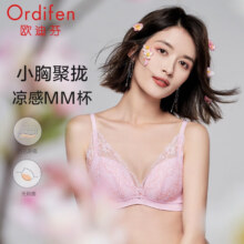 Ordifen 欧迪芬 蕾丝洞洞杯无钢圈聚拢文胸*2件 XB2104 多色
