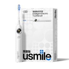 usmile笑容加智能电动牙刷 新动力大摆幅 Y30s冰川白 情侣送男女友礼物【七夕礼物】309元 (券后省20,月销1w+)
