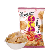 旺旺 鲜米虾片 42g 十三香小龙虾味【零食广场】1.9元