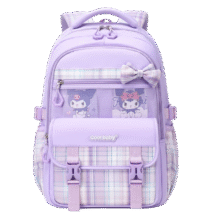 COOLBABY库洛米挂件书包小学生儿童护脊减负女孩3-6-9年级初中生双肩背包148元