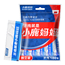 小鹿妈妈（FAWNMUM）单支独立包装经典牙线棒家庭装牙签300支35.1元（需领券，合11.7元/件）