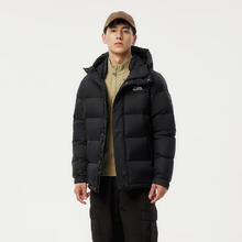 坦博尔 保暖拼接连帽羽绒服 251g高充绒量536.8元