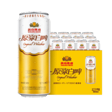 燕京啤酒 原浆白啤12度 500ml*12听 整箱装 冰爽畅饮 现货热卖63.45元