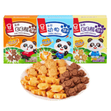嘉顿 童趣缤纷装饼干 45g*3盒 原味BB熊饼干×1 巧克力味BB熊饼干×1 动物饼干×1