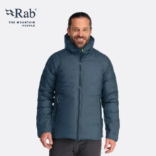 Rab秋冬男士700蓬羽绒疏水硬壳连帽外套防撕裂保暖羽绒服 QDB-49 深灰色/GRH S2896元