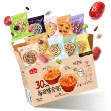 富含多种膳食纤维！燕之坊 30天每日膳食营养粥 3KG礼盒装（10味/30袋）￥50.18 7.2折