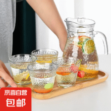 小程序：锤纹玻璃 冷水壶套装 1壶4杯