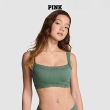 VICTORIA'S SECRET PINK 女士蕾丝无缝薄衬垫半罩杯文胸58.38元