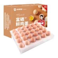 温润 无抗 富硒鲜鸡蛋30枚*50g16.6元（需领券）