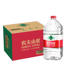 农夫山泉 饮用天然水 4L、6桶、整箱装*3件