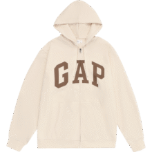 Gap男女装春夏款LOGO美式复古风圈织软卫衣情侣外套892182