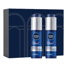 妮维雅（NIVEA）男士【王子奇同款】护肤品水活保湿精华乳双支小蓝管送男友礼物119元（需领券）