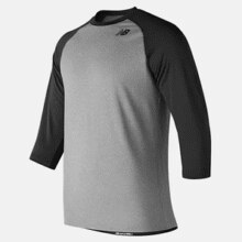 new balance 男士插肩袖T恤$9.99(折￥74.23) 2.9折