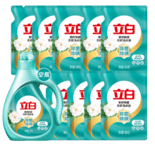 libai/立白 天然茶籽 9斤装 洗衣液  1kg空瓶+500g*9袋