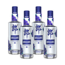 郎酒顺品郎480蓝款蓝顺480ml*4瓶45度浓酱兼香型光瓶白酒纯粮食酒247.6元 (券后省92)