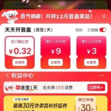 羊毛福利：京东 权益中心 每日签到可赢最高66元红包等实测0.32元红包