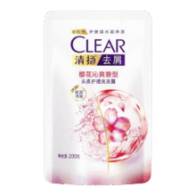 清扬（CLEAR）洗发水女士洗头膏露液去屑控油家用实惠装补充包樱花200g*2包6.9元