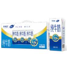 新希望 雪兰纯牛奶200g*12盒*4提+凑单