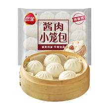 三全 中式早餐 发面酱肉小笼包400g(约15只)