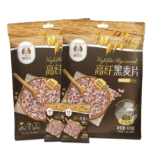 穗格氏（SHEGURZ）即食低脂高纤黑麦片 低GI无添加糖精营养早餐燕麦片冲饮谷物免煮 黑麦片 420g*2袋【共24袋】