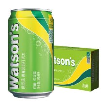 watsons 屈臣氏 香草味苏打水低糖饮料330ml*24罐61.82元
