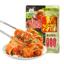 首购：升元 烤冷面 辣白菜味630g（含酱料）4.9元包邮（需试用）