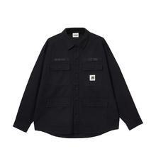 JACK&JONES 杰克琼斯 春季休闲字母刺绣多口袋廓形翻领衬衫 2251O3027券后268.2元