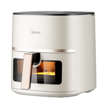 美的（Midea）空气炸锅不用翻面可视大容量家用全自动烤箱多功能不粘易洗触控微蒸汽嫩烤免翻面炸烤一体 KZC5089【风力可调】金属内腔 5L228元 (券后省20,月销2000+)