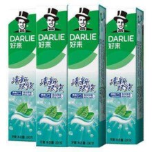 再降价、DARLIE好来清新双效牙膏清新口气200g*47.76元（返卡40元+0.59元金币）