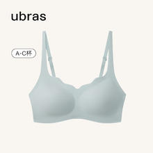 Ubras 浪花领文胸 收副乳内衣女 无痕小胸聚拢文胸无钢圈胸罩 均码75.05元