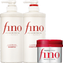 FINO芬浓透润美容液套装洗发露550ml+护发素550ml+新一代发膜230g柔顺