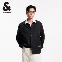 杰克琼斯 杰克·琼斯（JACK&JONES）春秋季休闲长袖衬衫男衬衣式薄外套合集 2251O3007黑色169元