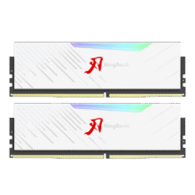 金百达（KINGBANK）64GB(32GBX2)套装 DDR5 6400 台式机内存条海力士A-die颗粒 白刃RGB灯条 C32 Deepseek硬件