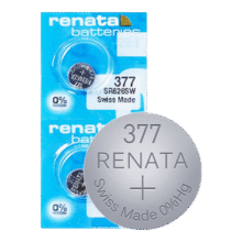 瑞纳达（RENATA）SR626SW手表电池377纽扣电池斯沃琪swatch天梭原装ck卡西欧dw石英表电子 2粒 瑞士进口19.9元 (满2件9.80折,月销3000+)