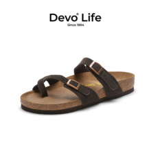天降礼金、Devo/的沃软木拖鞋女+凑单