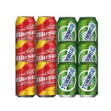红乌苏330mL*6罐+乐堡啤酒330mL*6罐