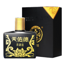 天佑德 小黑版画牦牛 52° 清香型 125ml 1瓶9.9元