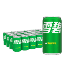 可口可乐（Coca-Cola）檀健次代言 雪碧 Sprite 汽水饮料 200ml*24罐  迷你摩登罐整箱装