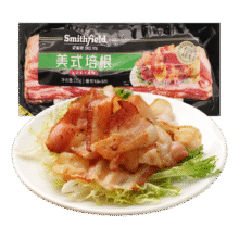 史蜜斯精选美式原切培根220g每袋生制培根餐饮肉片早餐家用三明治