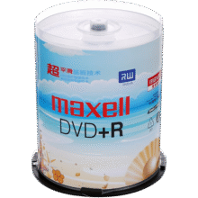 麦克赛尔（Maxell）DVD+R光盘/刻录光盘 16速4.7G 空白光盘 刻录盘 光碟 桶装100片129元