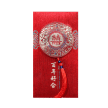 TaTanice 结婚红包 婚礼红包压岁钱利是封中式百元千元红包百年好合2个装