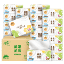 清风抽纸棉柔就你纸巾4层320张24包