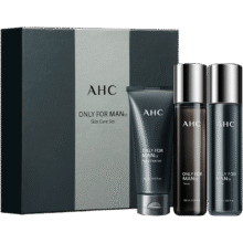 临期品：AHC 爱和纯 男士套装(爽肤水120ml+乳液120ml+洗面奶140ml）45.9元