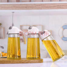妙厨伦 家用装油瓶玻璃油 油壶两只6.9元（需领券）