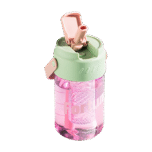 透明大容量便携吸管杯 1个【茶隔+吸管+提手】 600ml